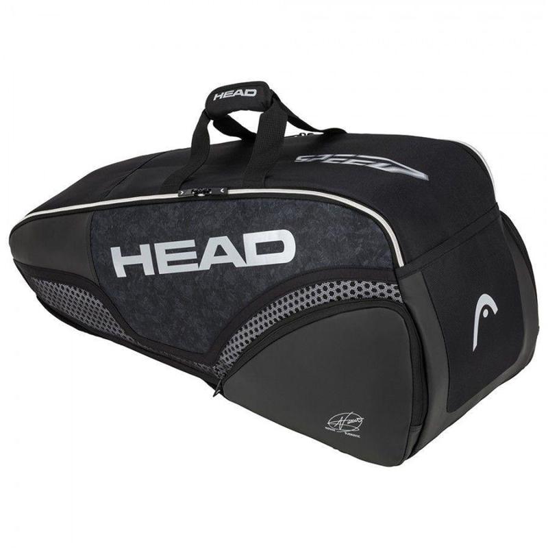 Raqueteira Head Djokovic Combi X6 - Preto - Raqueteira para Tênis